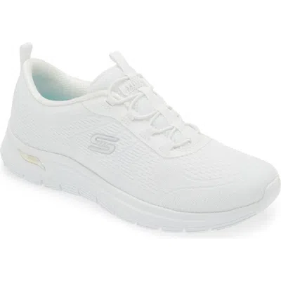 Skechers Arch Fit® Knit Slip-on Sneaker In White