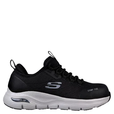 Skechers Arch Fit Sr Composite Toe Black / Grey 108075-bkgy Women's