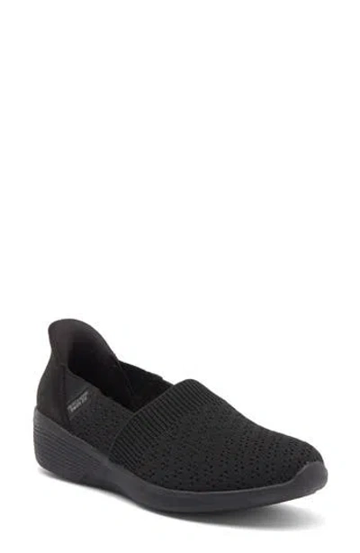Skechers Arya Swift-fit Slip-on Sneaker In Black