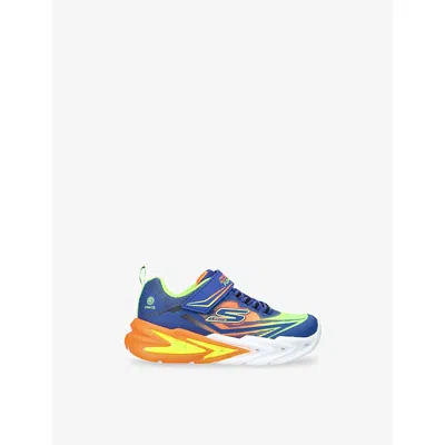 SKECHERS BLUE OTHER FLEX GLOW ULTRA WOVEN LOW-TOP TRAINERS EUR 35 / 2.5 UK