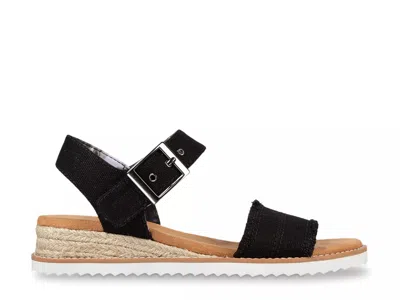 Skechers Bobs Desert Kiss Adobe Princess Sandal In Black