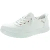 SKECHERS BOBS SKIPPER WOMENS MEMORY FOAM MANMADE SLIP-ON SNEAKERS