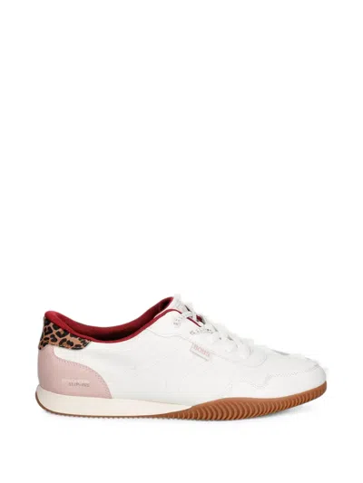 Skechers Bobs Slip-ins Leopard-print Sneakers In White