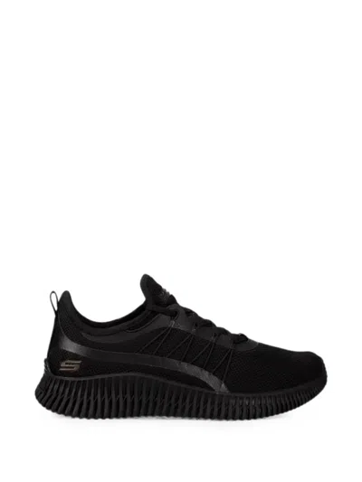 Skechers Bobs Sport Geo Lace-up Sneakers In Black