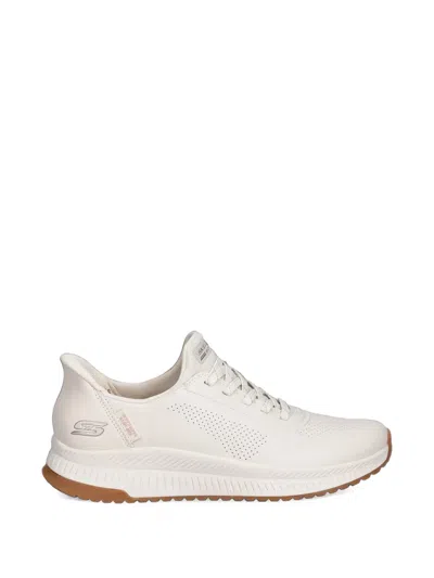 Skechers Bobs Squad 4 Slip-ins Perforated Sneakers In White