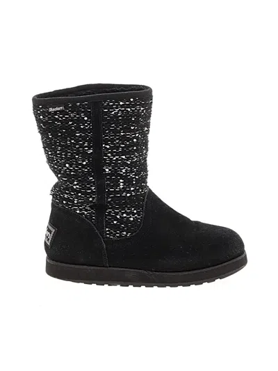 Pre-owned Skechers Boots In Black