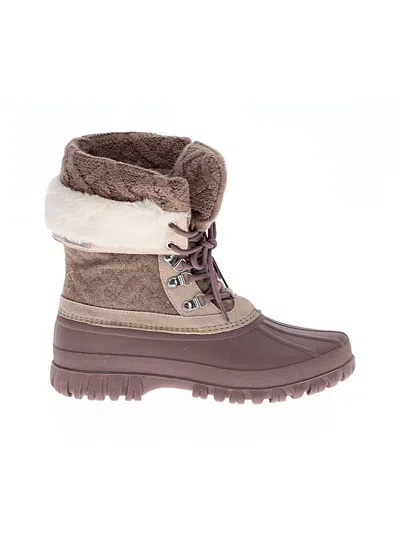 Pre-owned Skechers Boots In Brown