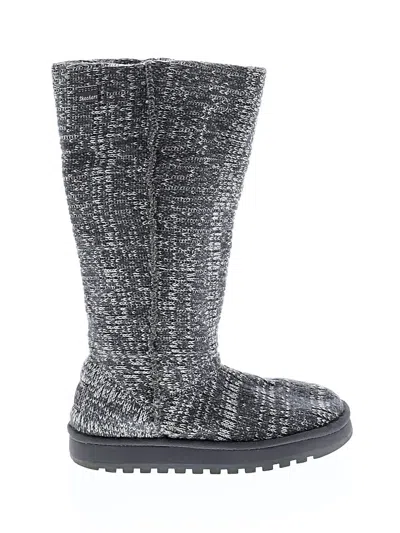 Pre-owned Skechers Boots In Gray