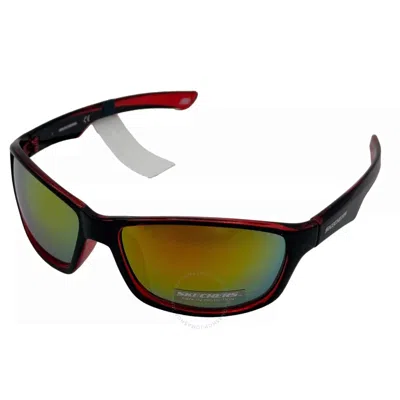 Skechers Bordeaux Mirror Wrap Men's Sunglasses Se8063 03u 62