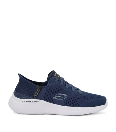 Skechers Bounder 2.0 Slip-on Sneakers In Navy