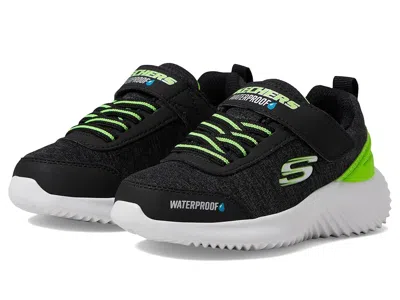 Skechers Bounder 403739l (little Kid/big Kid) Boy's Shoes Black/lime : 2.5 Little Kid M, Synthetic