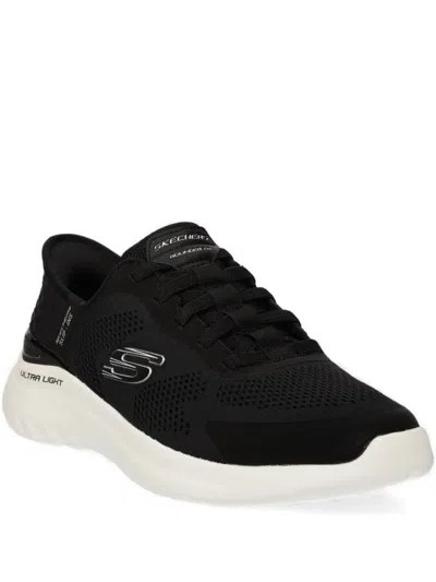 Skechers Bounder Mesh Sneakers In Black