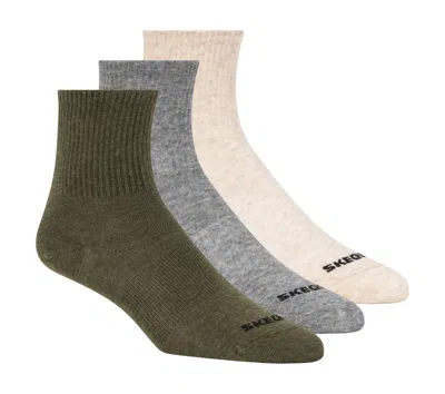 Skechers Boy's 3 Pack Boys' Crew Socks In Multi