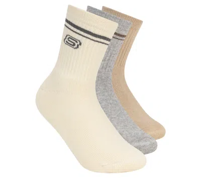 Skechers Boy's 3 Pack Boys' Low Crew Socks In Multi