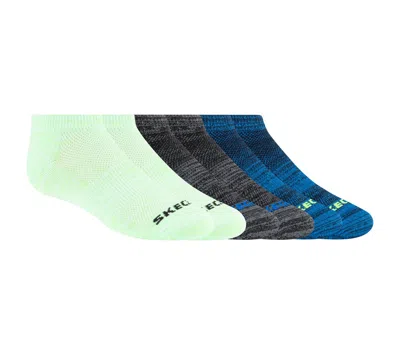 Skechers Boy's 6 Pack Low Cut Non Terry Socks In Purple