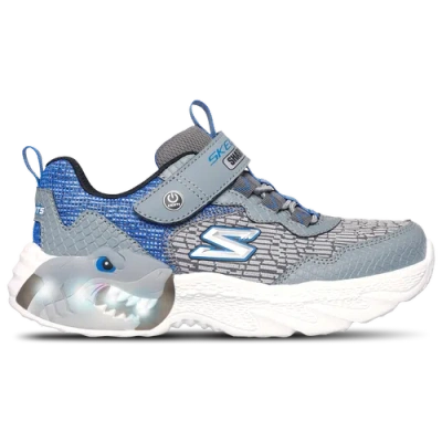Skechers Kids' Boys Preschool   Creature Lights In Grey/blue/white