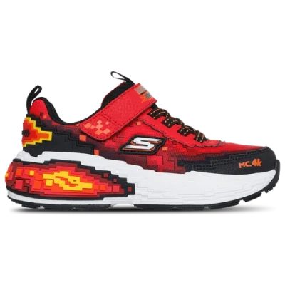 Skechers Mega-craft 4k 402160l (little Kid/big Kid) Boys Shoes Red/black : 11.5 Little Kid M In Multi
