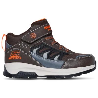 Skechers Kids' Boys Preschool   Storm Blazer-glow Roam In Brown