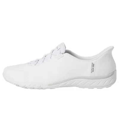 Skechers Breathe Easy - Knitty Waves Hands Free Slip-ins White 100762-wht Women's