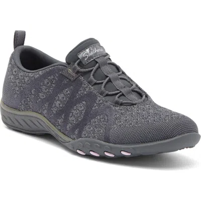 Skechers Breathe Easy Roll With Me Sneaker In Charcoal