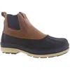 Skechers Cahir Womens Memory Foam Slip On Rain Boots In Black