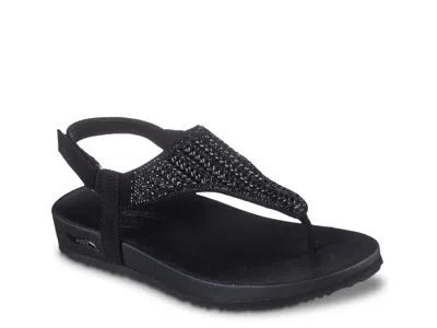 Skechers Cali Arch Fit Meditation Hidden Gems Sandal In Black