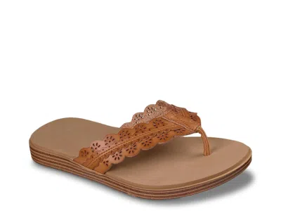 Skechers Cali Summer Cove Catching Sun Too Sandal In Brown