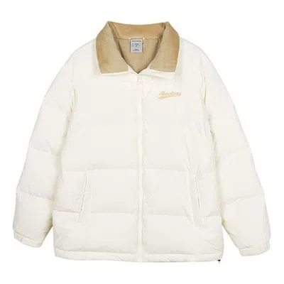 Skechers Casual Down Jacket 'white Tan' In White/tan