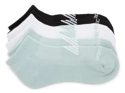 Skechers Classic Terry Ankle Socks 6 Pack In Multi