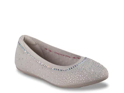 Skechers Cleo 2.0 Mesmerizing Nights Ballet Flat In Silver