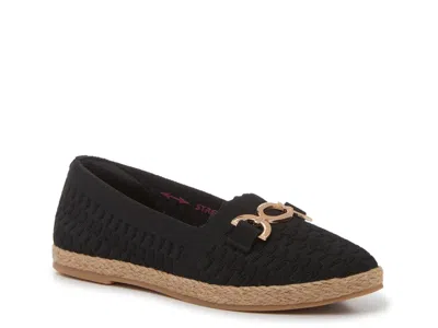 Skechers Cleo Espadrille Flat In Black