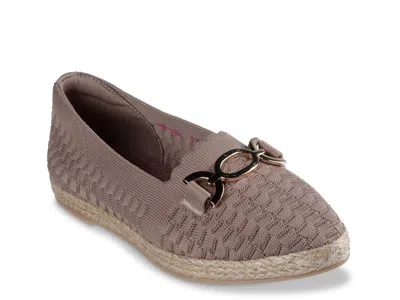 Skechers Cleo Espadrille Flat In Brown