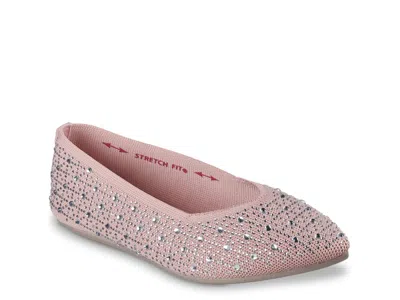 Skechers Cleo Point Gleam N' Glow Flat In Pink