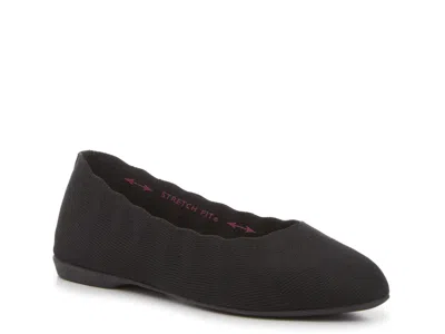 Skechers Cleo Style Ballet Flat In Black