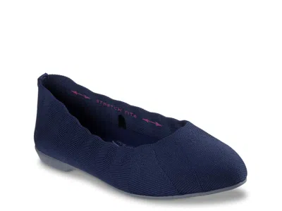 Skechers Cleo Style Ballet Flat In Blue