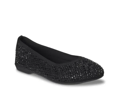 Skechers Cleo Style Rare Glow Flat In Black