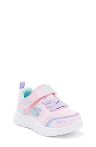 Skechers Kids' Comfy Flex 3.0 Machine Washable Sneaker In Light Pink/ Multi