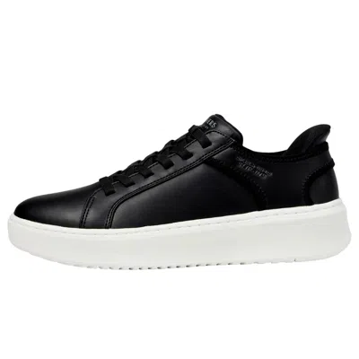 Skechers Court Break - Double Vented Hands Free Slip-ins Black 183177w-blk Men's