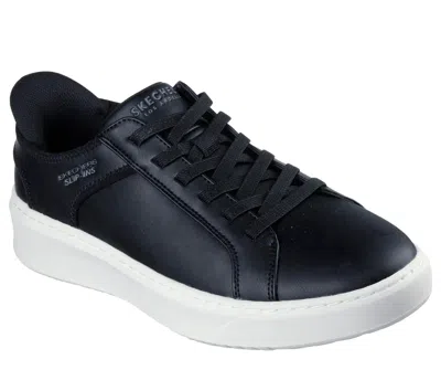 Skechers Court Break Double Vented Mens Sneakers In Black
