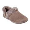 Skechers Cozy Campfire Fresh Toast Womens Memory Foam Slip-on Slippers In Brown