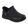 Skechers Cozy Escape Snow Puff Womens Slip-on Slippers In Black