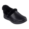 Skechers Cozy Escape Womens Memory Foam Slip-on Slippers In Black