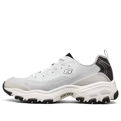 Skechers D Lites 1.0 Low Running Shoes White/black In Multi