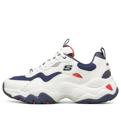 Skechers D Lites Low-top Running Shoes White/blue/red In Multi