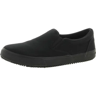 Skechers Delvee Womens Work Round Toe Slip-on Sneakers In Black