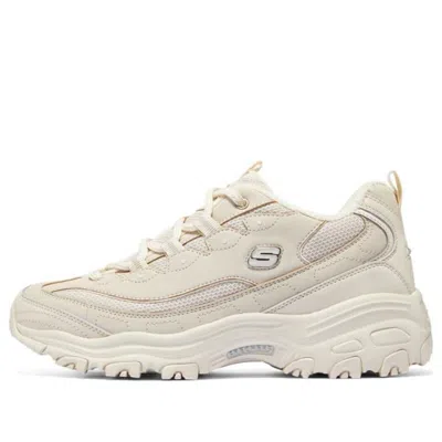 Skechers D'lites 1.0 Chunky Shoes 'cream White'