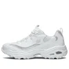 Skechers D'lites 1.0 Low Running Shoes Grey/white In Multi