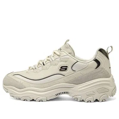 Skechers D'lites 1.0 Marathon Running Shoes 'beige Black' In Neutral