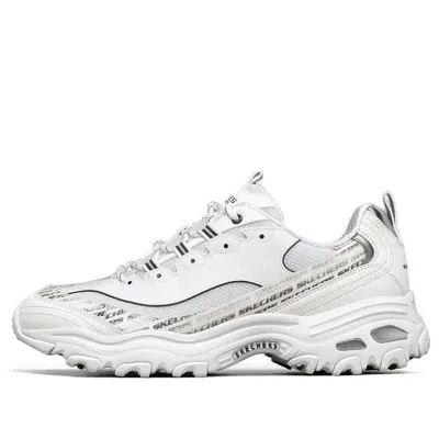 Skechers D'lites 1.0 Running Shoes White/black In Multi
