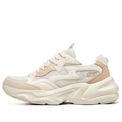 Skechers D'lites 1.0 Sneakers 'white Khaki' In Multi